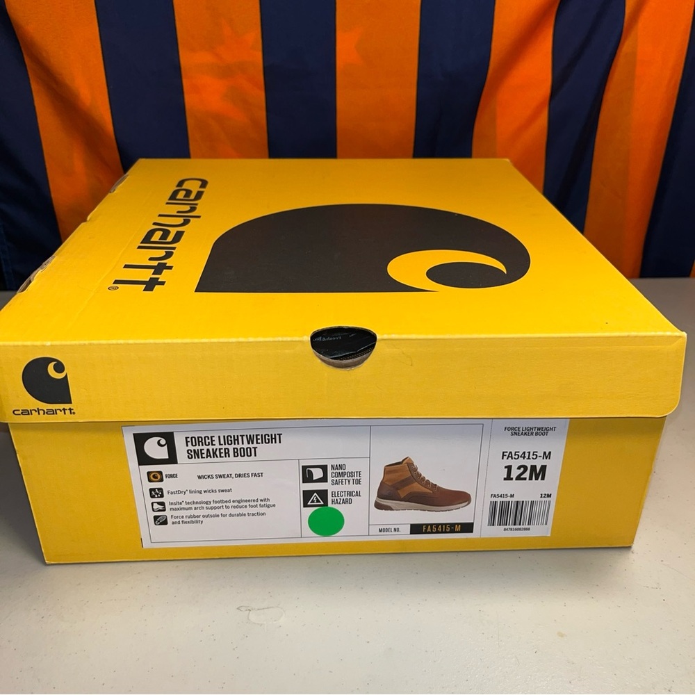 New Carhartt Men's Force Lightweight Composite Toe Work Boot FA5415-M Men Sz 12 - Picture 10 of 11